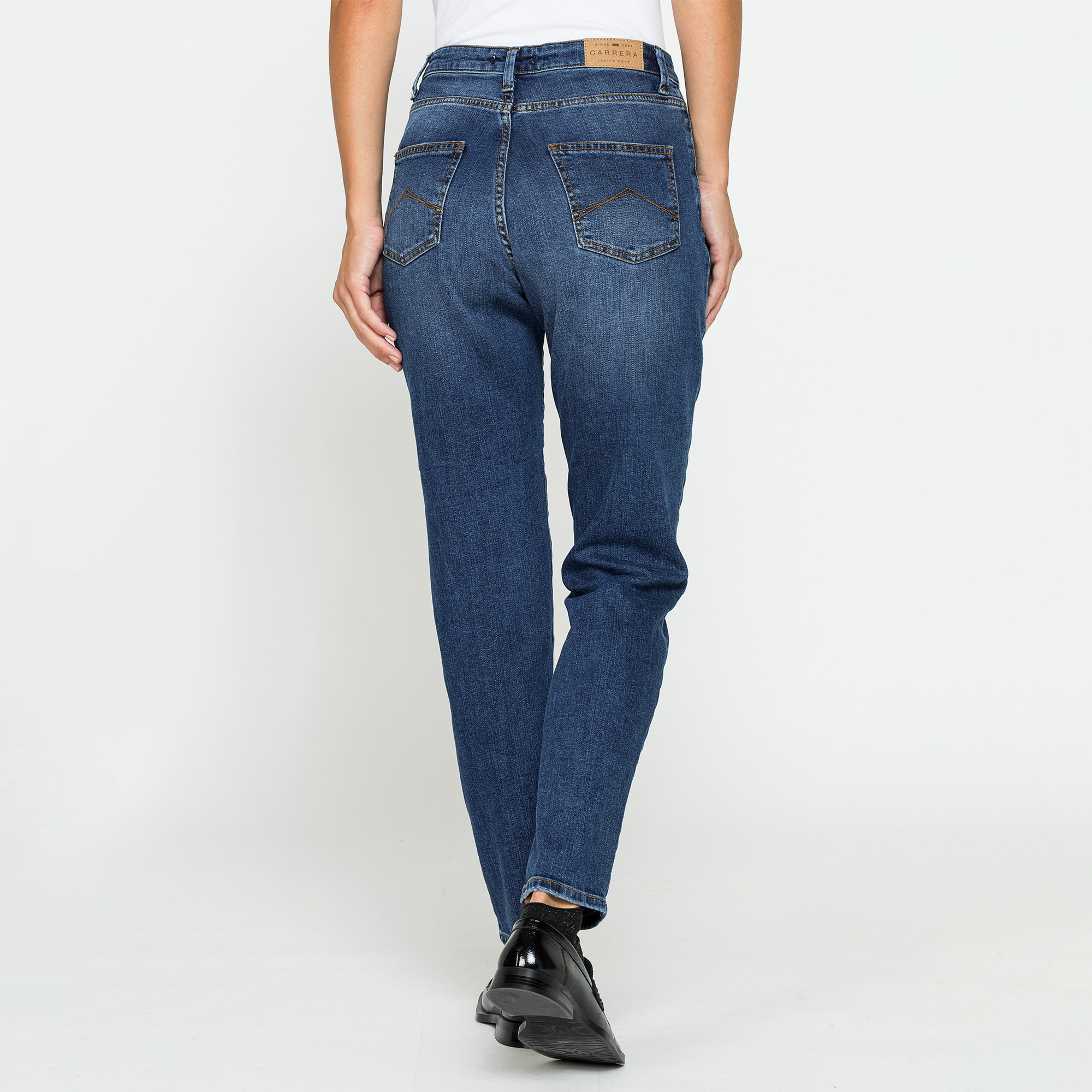 JEANS MOM CINQUE TASCHE IN DENIM STRETCH 12,2oz