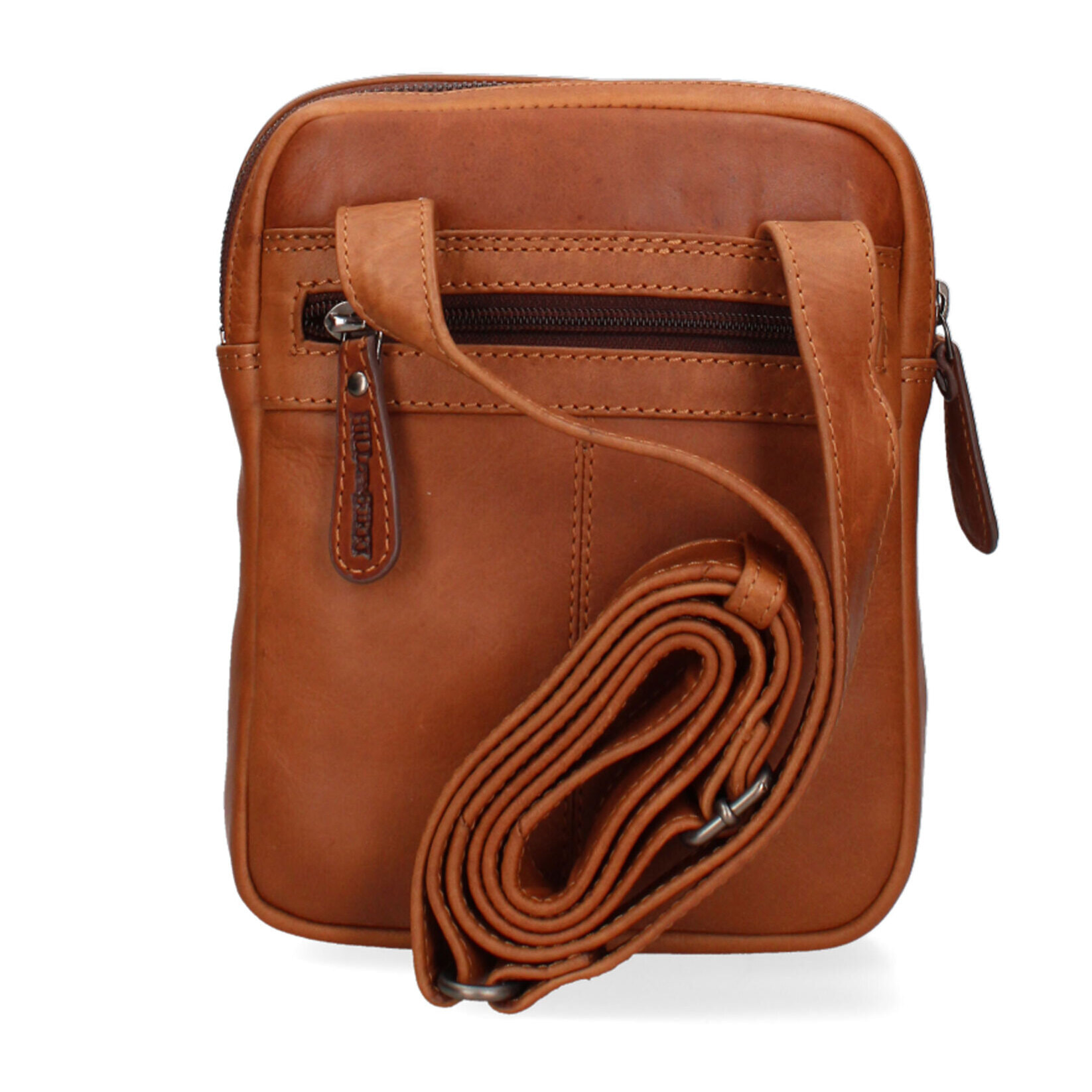 Borsa a tracolla  da uomo In Vera pelle Made in Italy 17x21x5 cm