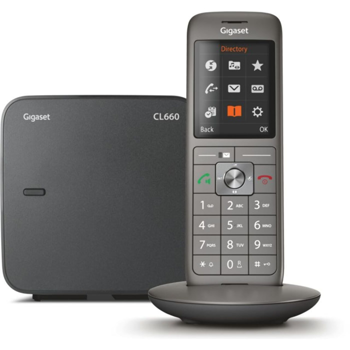Téléphone sans fil GIGASET CL660 ANTHRACITE