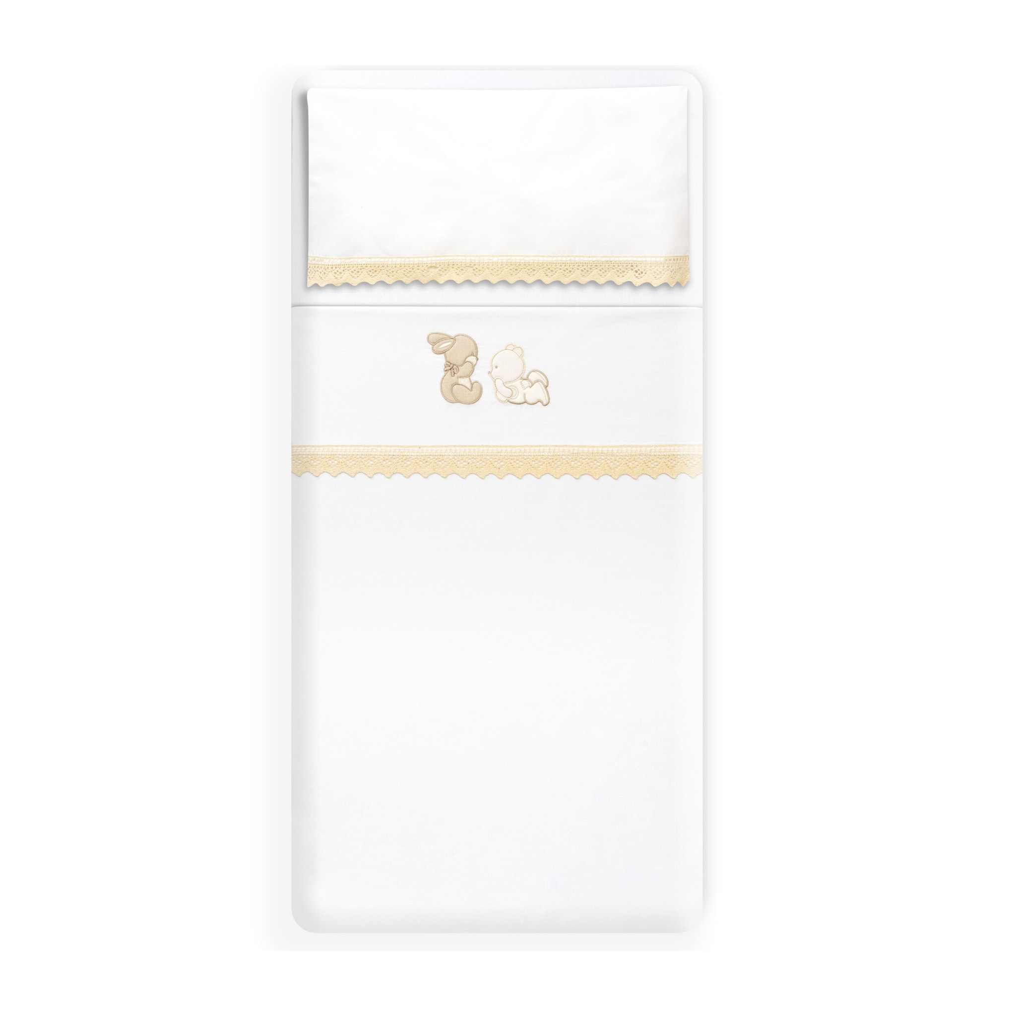 Triptico Coche Oso Tumbado Conejito Bco/Beig