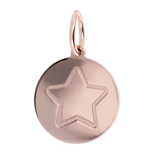 Pendente Charm Stella Placcato in Oro Rosa 18kt