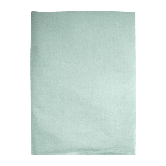 Drap plat en percale de coton lavé, DOUCEUR LAVÉE