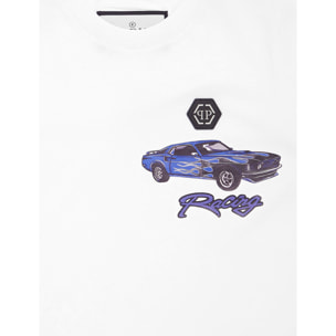 PHILIPP PLEIN T-Shirt Round Neck Ss RACING