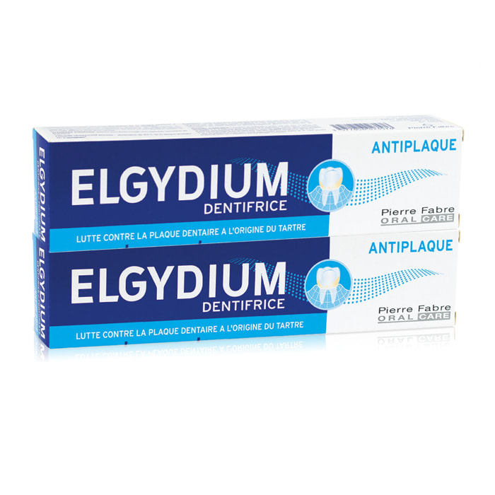 Elgydium - Duo Dentifrice Anti-Plaque 2 X 75 ml