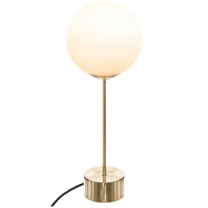 Lampe "Dris" métal doré H43cm