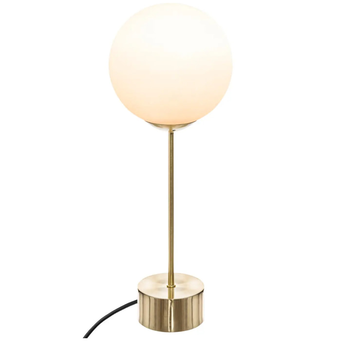 Lampe "Dris" métal doré H43cm