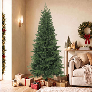Sapin de Noël artificiel touffu grande taille H.180 cm épicéa piètement bois