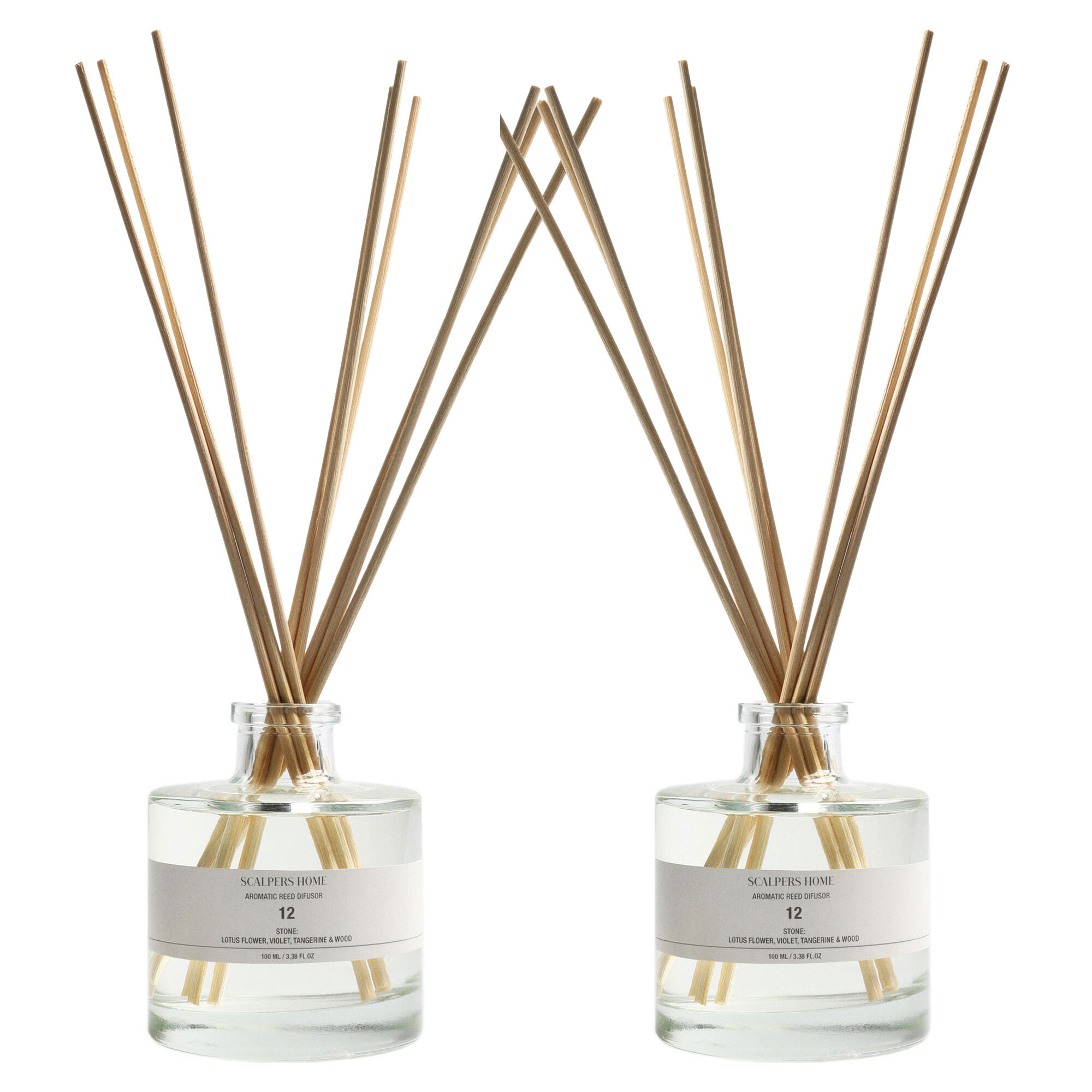 Set de 2 difusores mikado de 100ml aroma stone scalpers