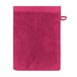 Gant de toilette pur coton 550 g/m² uni rose Elea fuchsia