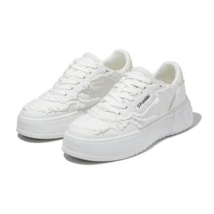 Zapatillas Casual Mujer Court Frayed Blanco D.Franklin