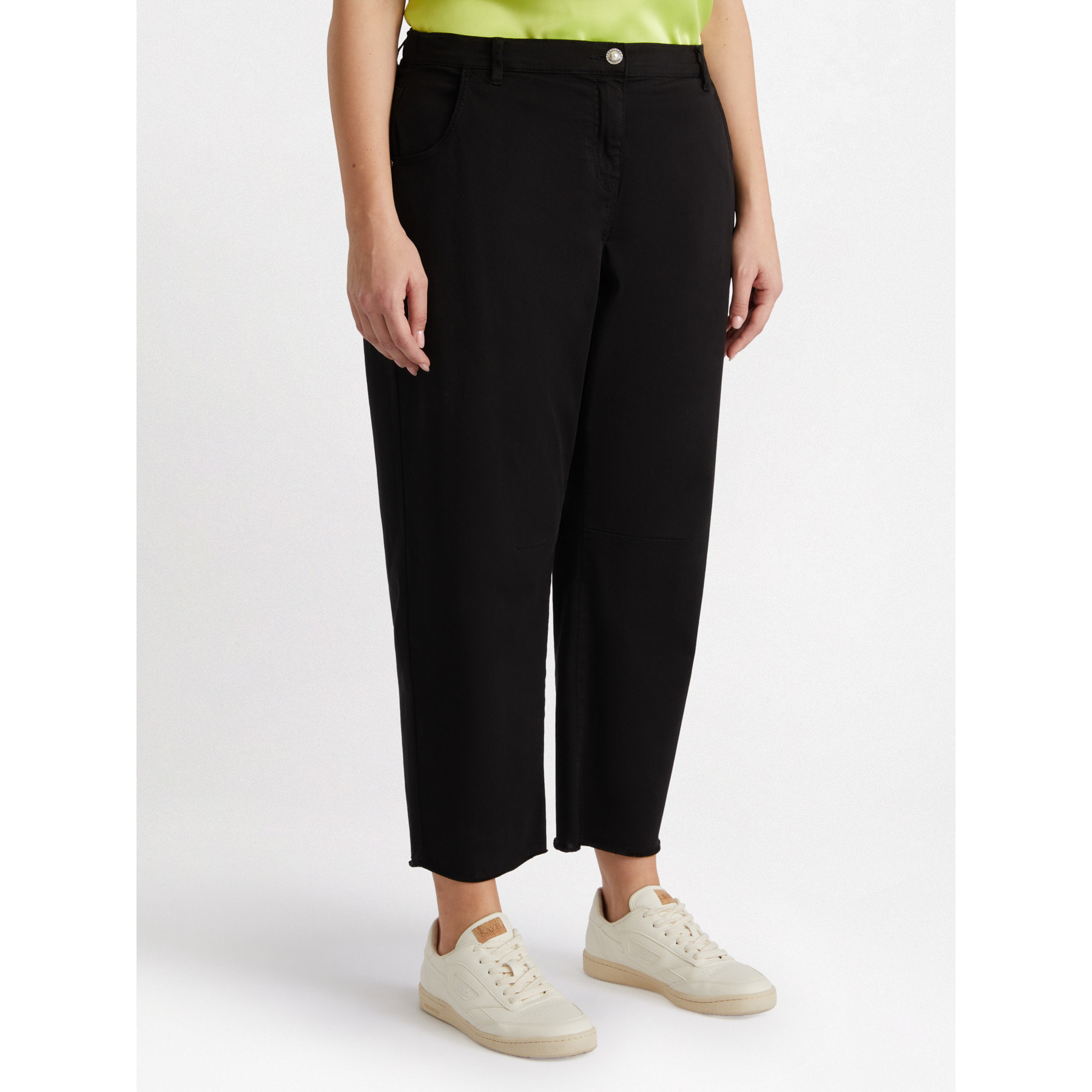Fiorella Rubino - Pantalón Moon Fit de algodón - Negro