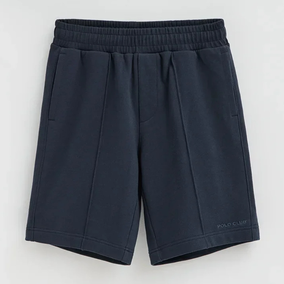 Bermuda jogger blu marino con logo Polo Club