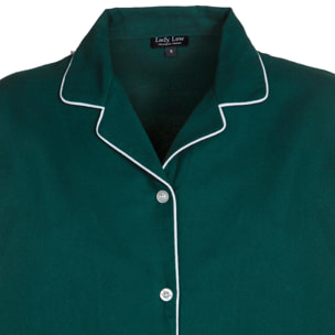 PIGIAMA DONNA in flanella verde