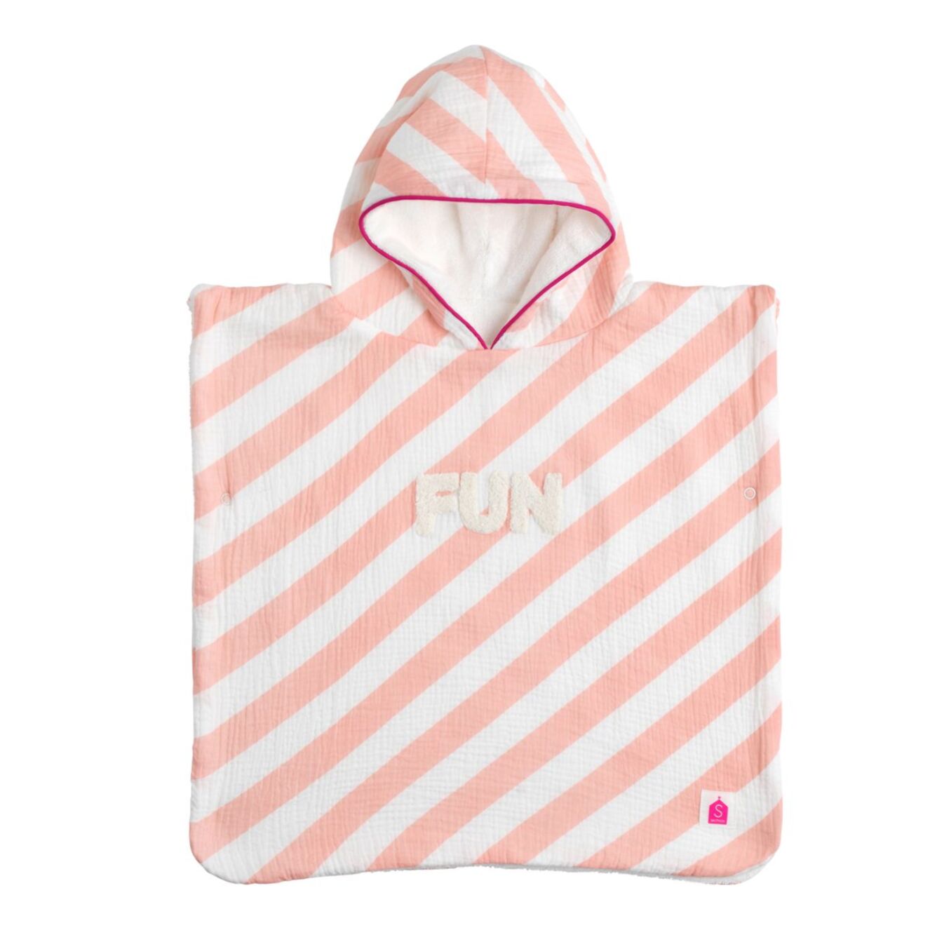 Poncho de bain bébé en coton