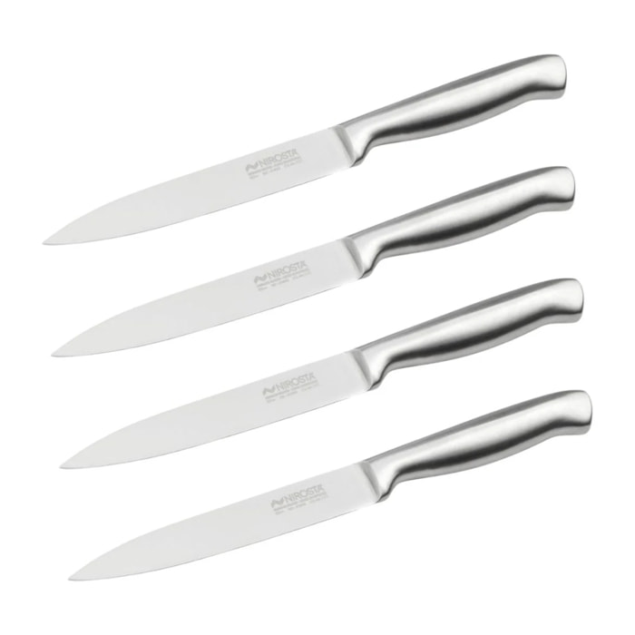 Set de 4 couteaux de cuisine universels 24 cm en inox Nirosta Star