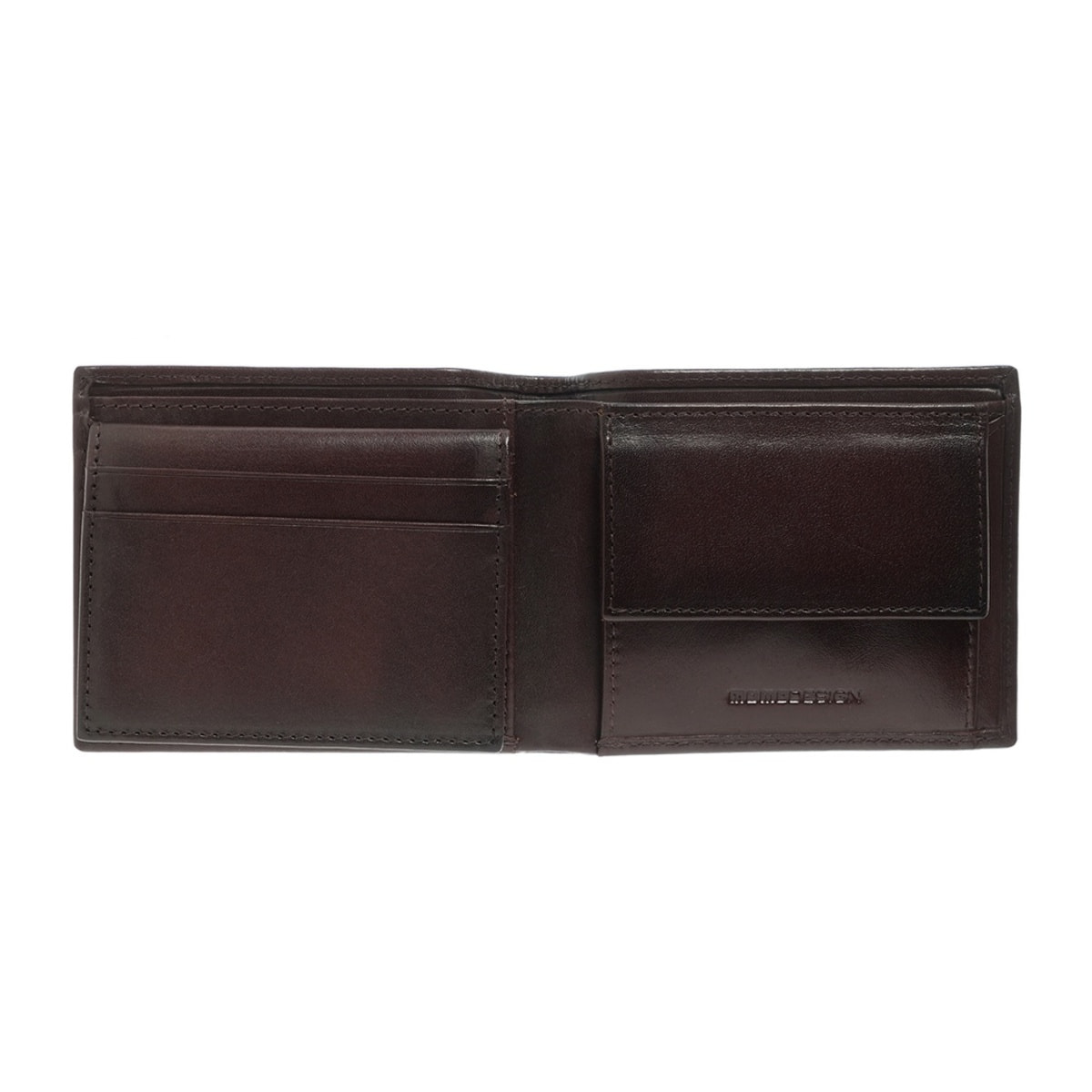 Portafoglio uomo in vera pelle - Modello Ebonoir - Casual - 10.8 x 8.5 x 2.0 cm