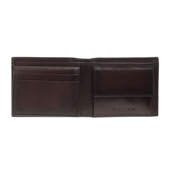 Portafoglio uomo in vera pelle - Modello Ebonoir - Casual - 10.8 x 8.5 x 2.0 cm