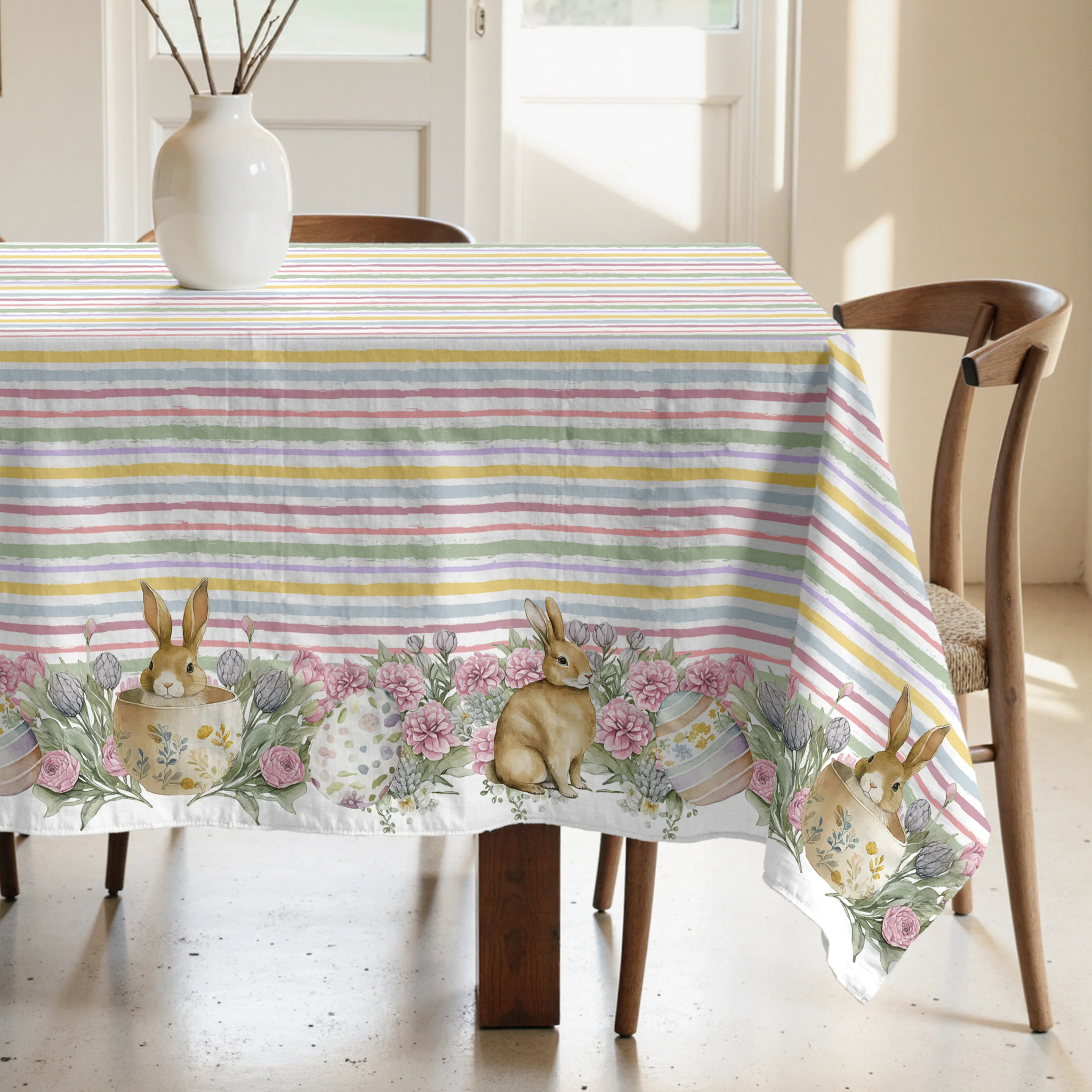 Nappe anti-taches 100% coton Easter 2
