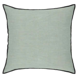 Coussin "Linah" coton vert céladon 45x45cm