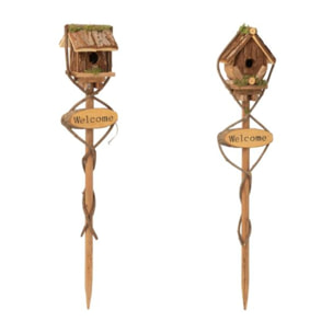 J-Line nichoir - bois - naturel - small - 2 pcs