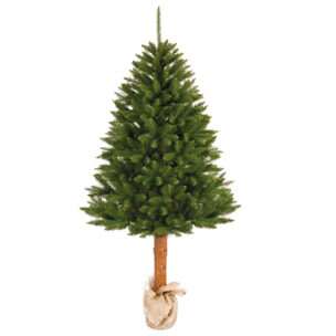 Albero Di Natale "SODIAN" Su Tronco In Legno - Altezza 180cm - Albero Realistico PVC - Extra Folto Con 309 Rami