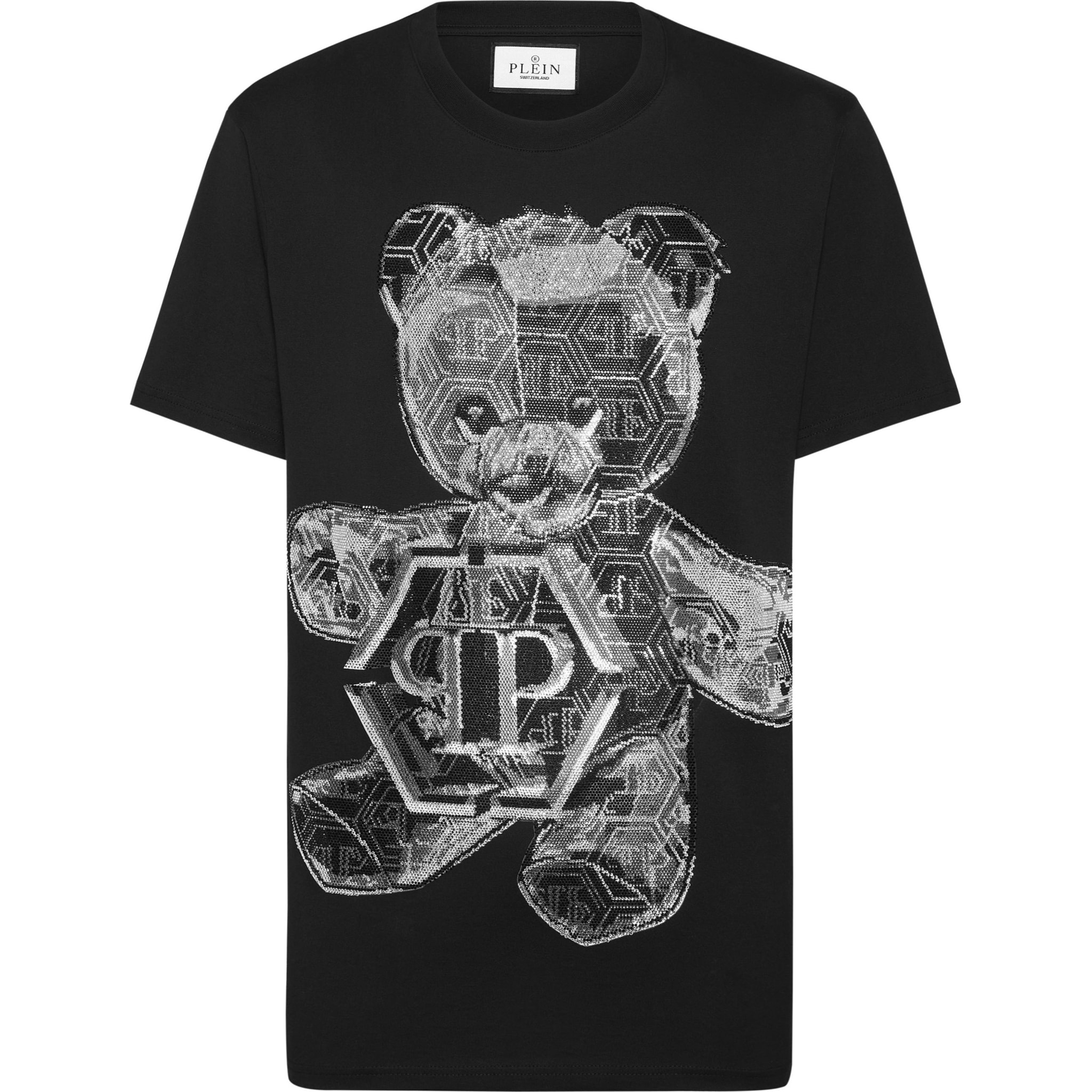 PHILIPP PLEIN Camiseta de cuello redondo y manga corta TEDDY