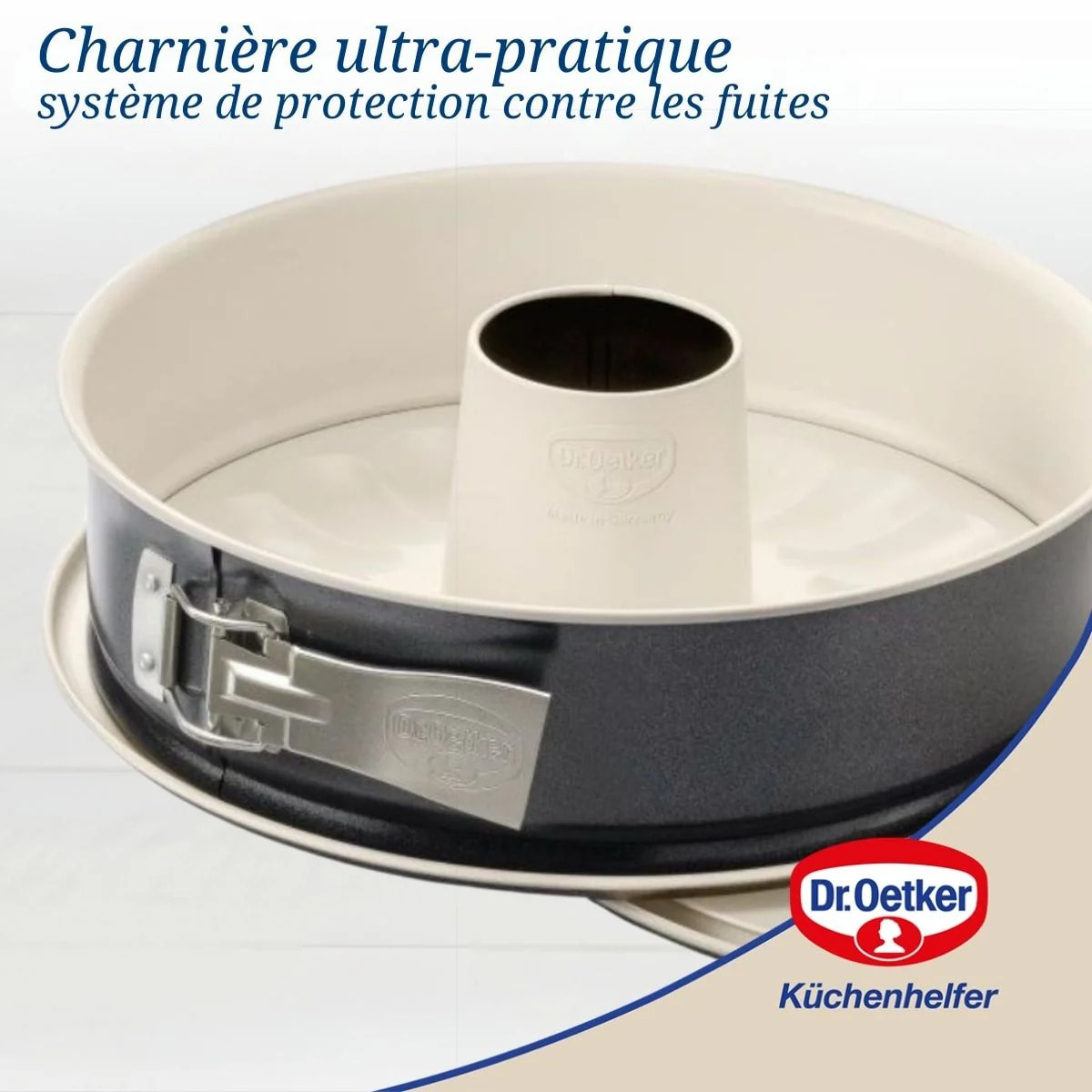 Moule à manqué à charnière avec fond à savarin Dr Oetker Back-Trend