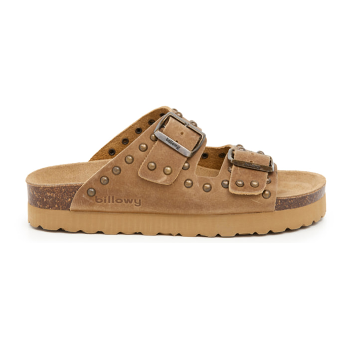 SANDALO CON ZEPPA BILLOWY MARRONE