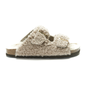 Ciabatta Mandèl Teddy Taupe
