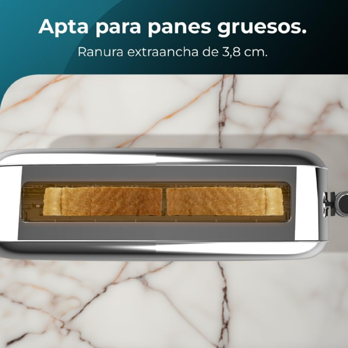 Cecotec Tostapane Toastin' time 850 Inox Long