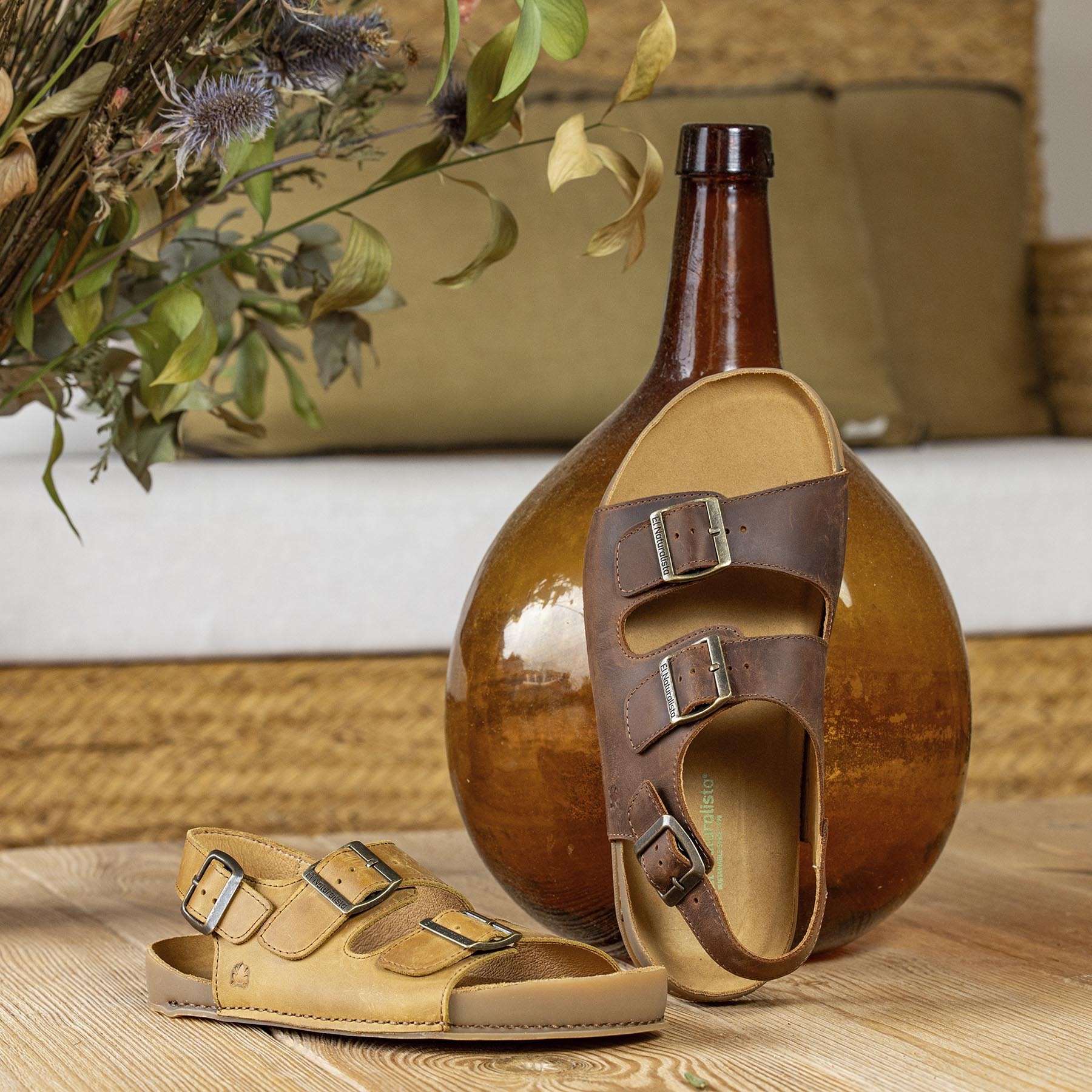 Sandalias N6001 ARIZONA MOSTAZA / HORIZON color Mostaza