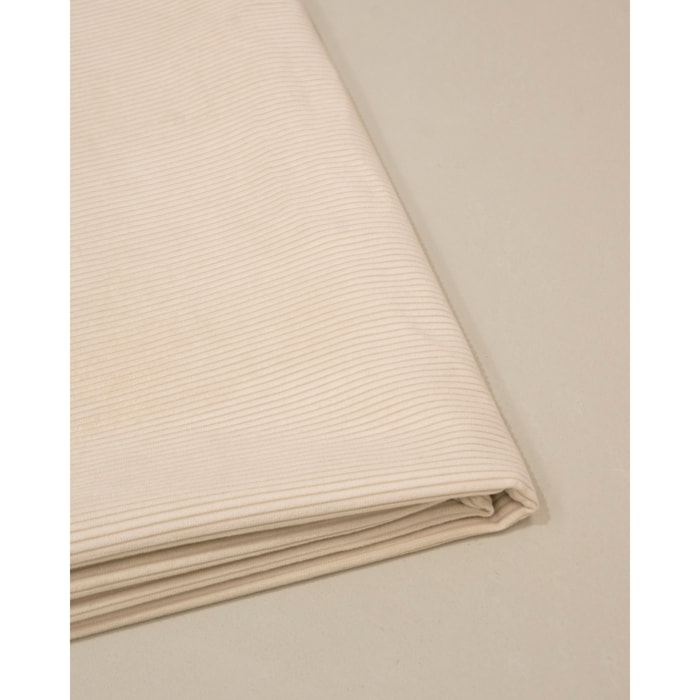 Housse pour tête de lit en velours côtelé beige en différentes tailles