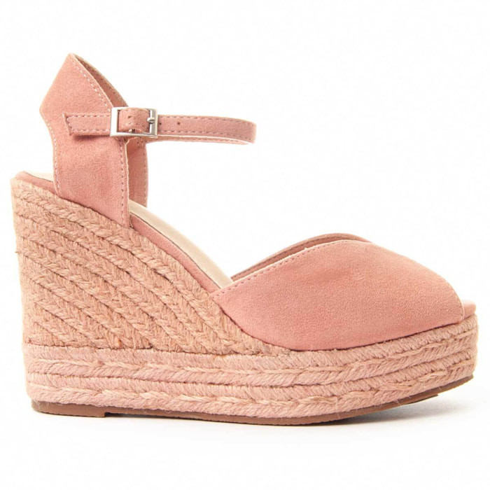 Sandalias de Cuña - Rosa - Altura: 12 cm