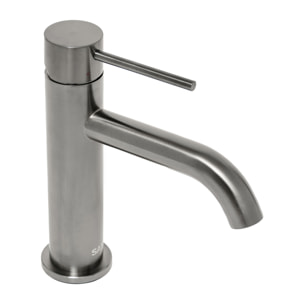 Aurum mitigeur de lavabo 16,5 cm, à levier, sans vidage, gun métal brossé (SATBAUR271BGM)