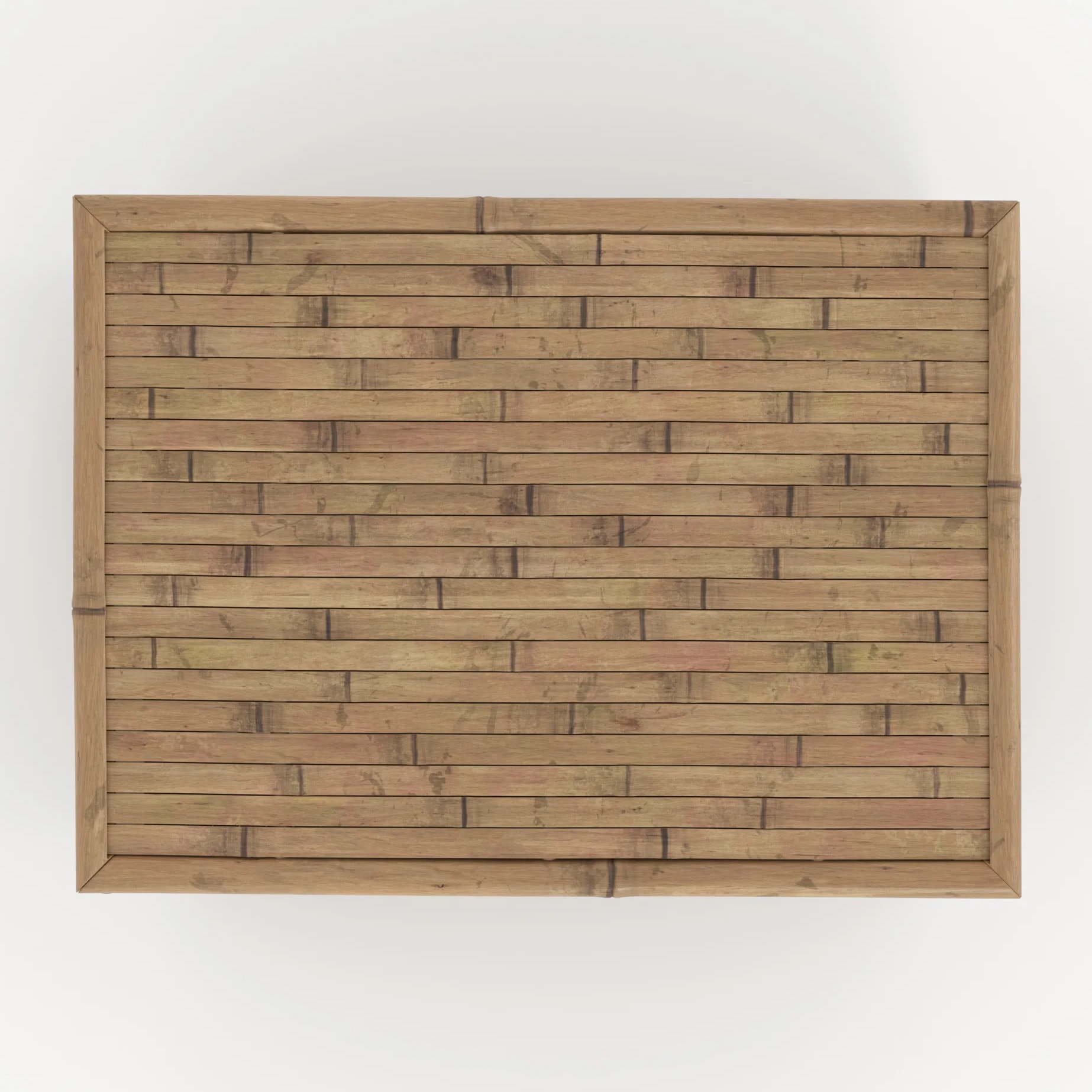 Lot de 3 coffres de jardin en bambou - Vadella