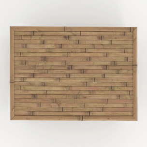 Lot de 3 coffres de jardin en bambou - Vadella