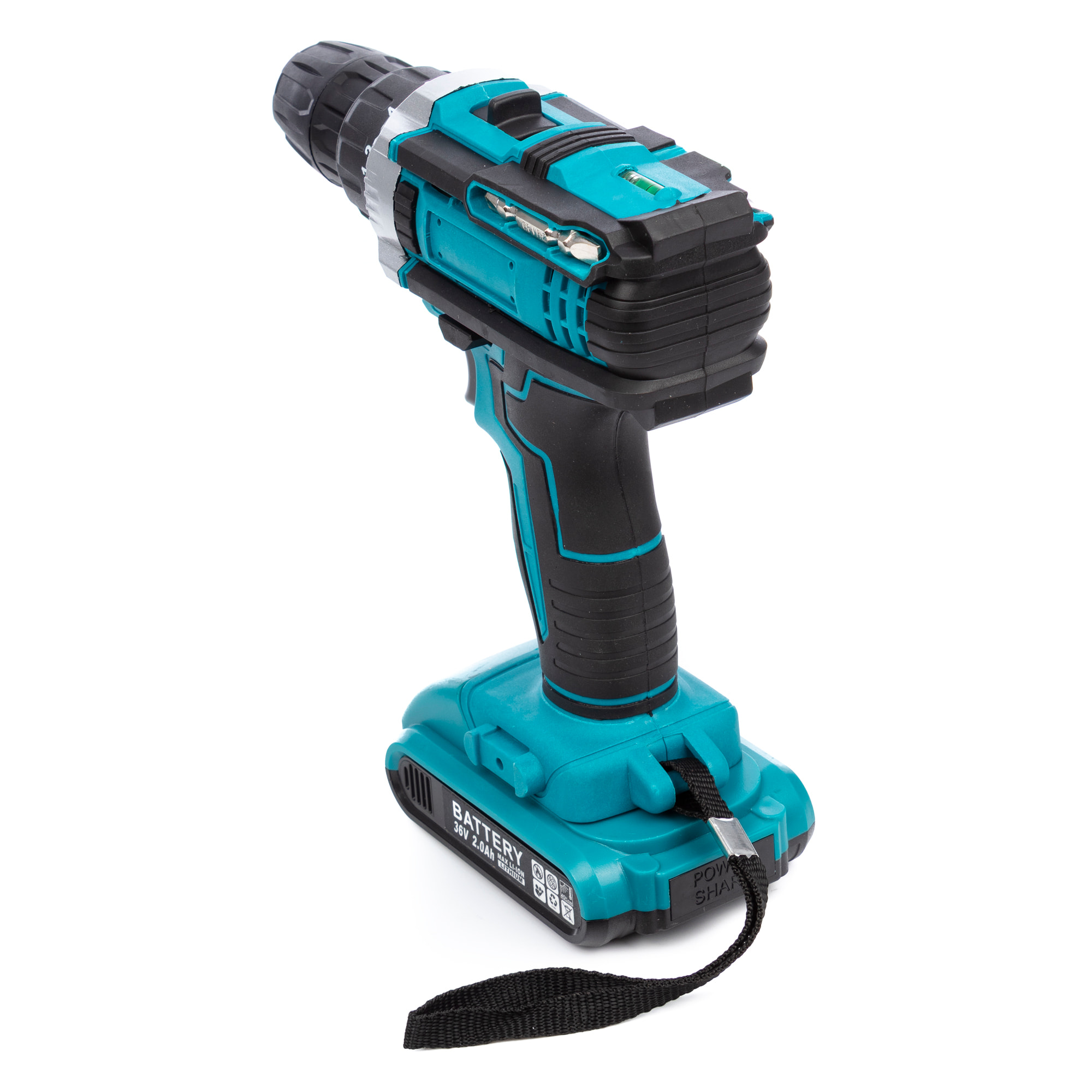 Taladro eléctrico inalámbrico 21V con doble velocidad, 45NM, maletín de transporte y 121 accesorios. 2 baterías de 6500 mAh.