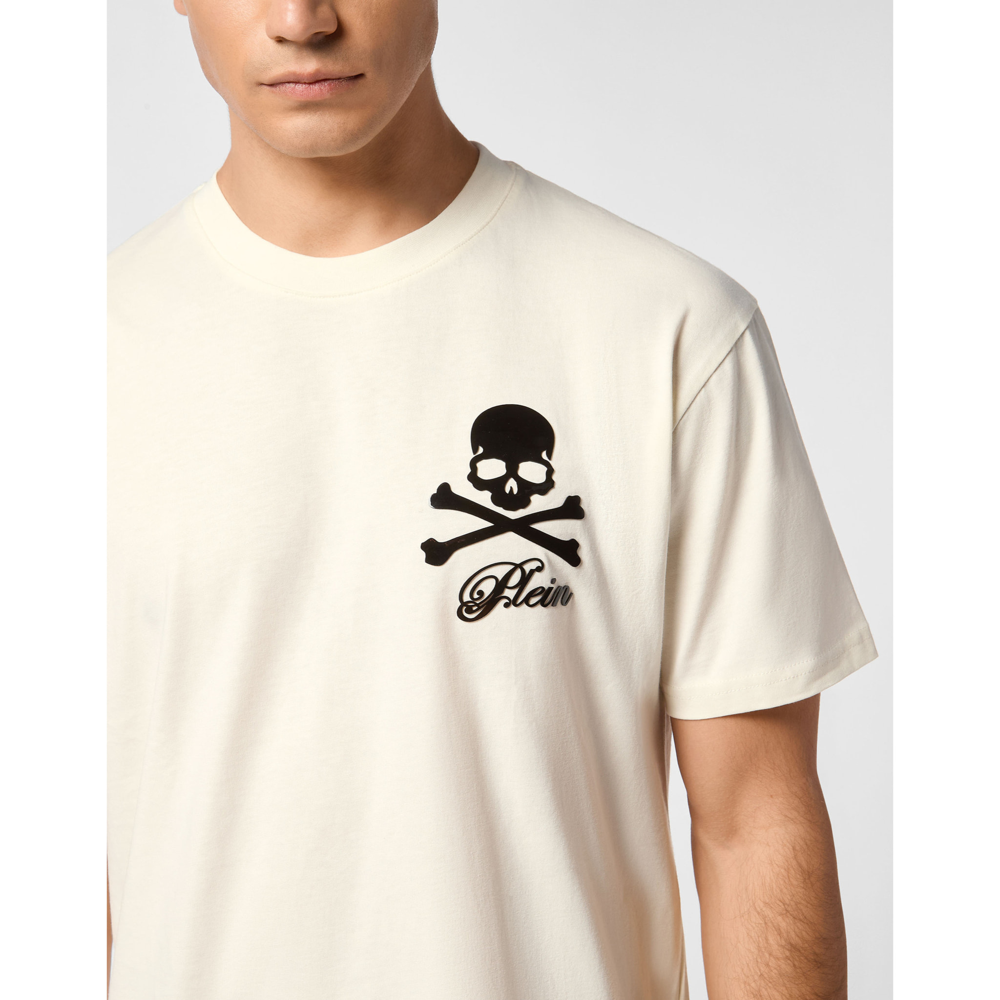 PHILIPP PLEIN T-Shirt Round Neck Ls SKULL
