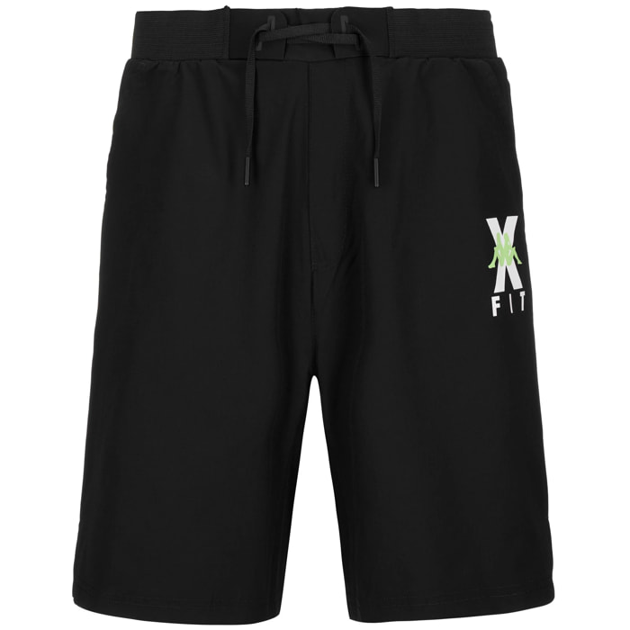 Pantaloni Corti Kappa Uomo Kombat Wkt Egameno Nero