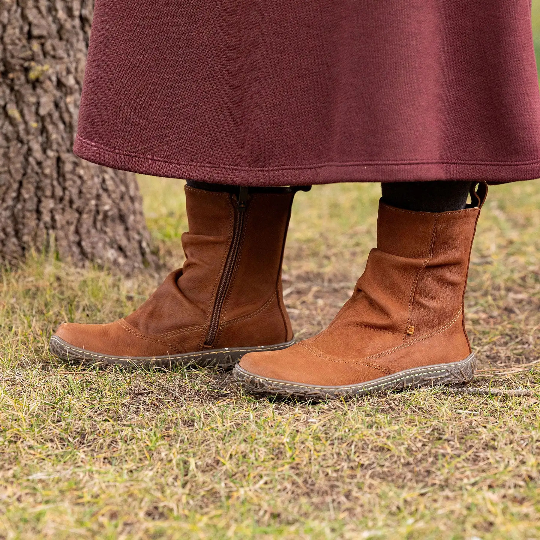 Botines N722 NATURAL GRAIN BROWN/NIDO color Brown