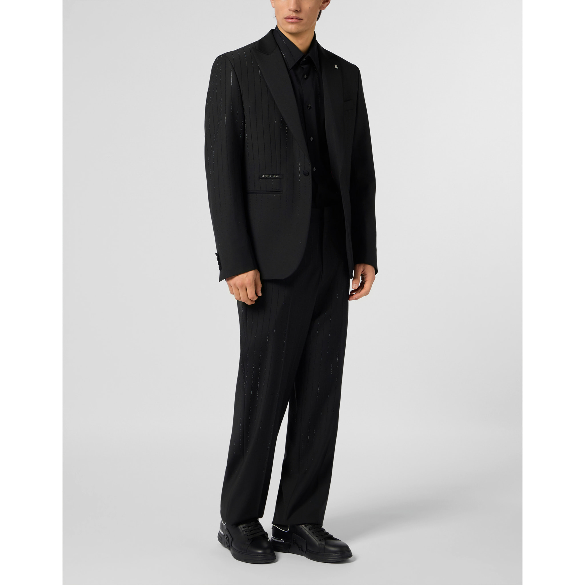 PHILIPP PLEIN Loose Fit Trousers Degrade Stones