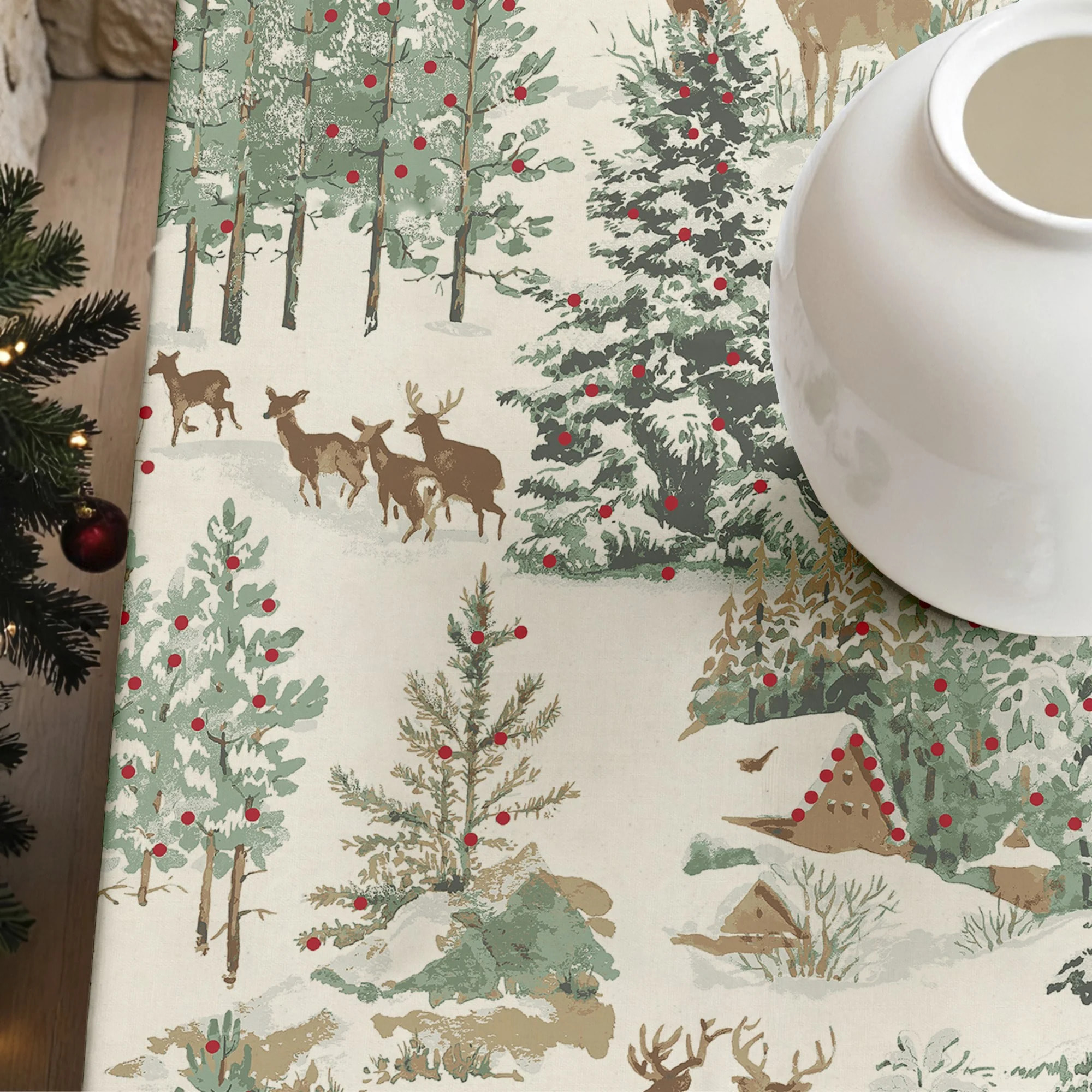Nappe en résine Anti-tâches Christmas Ciervo 1
