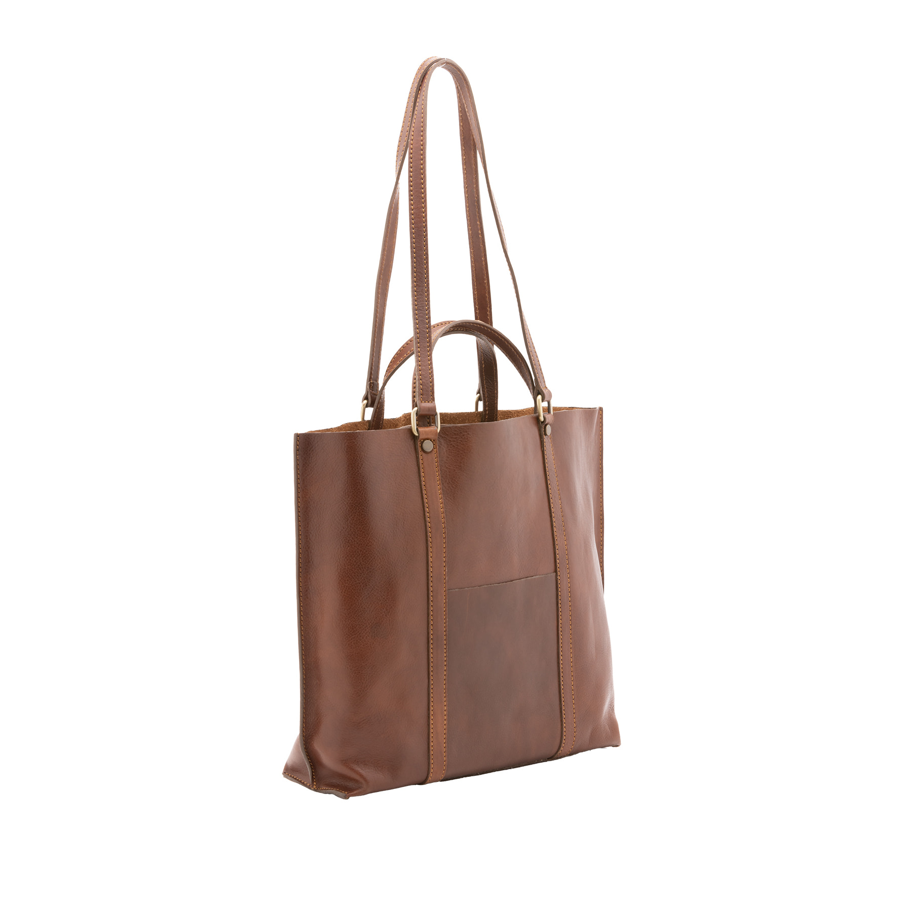 Borsa a spalla  unisex In Vera pelle Made in Italy 36x10x35 cm