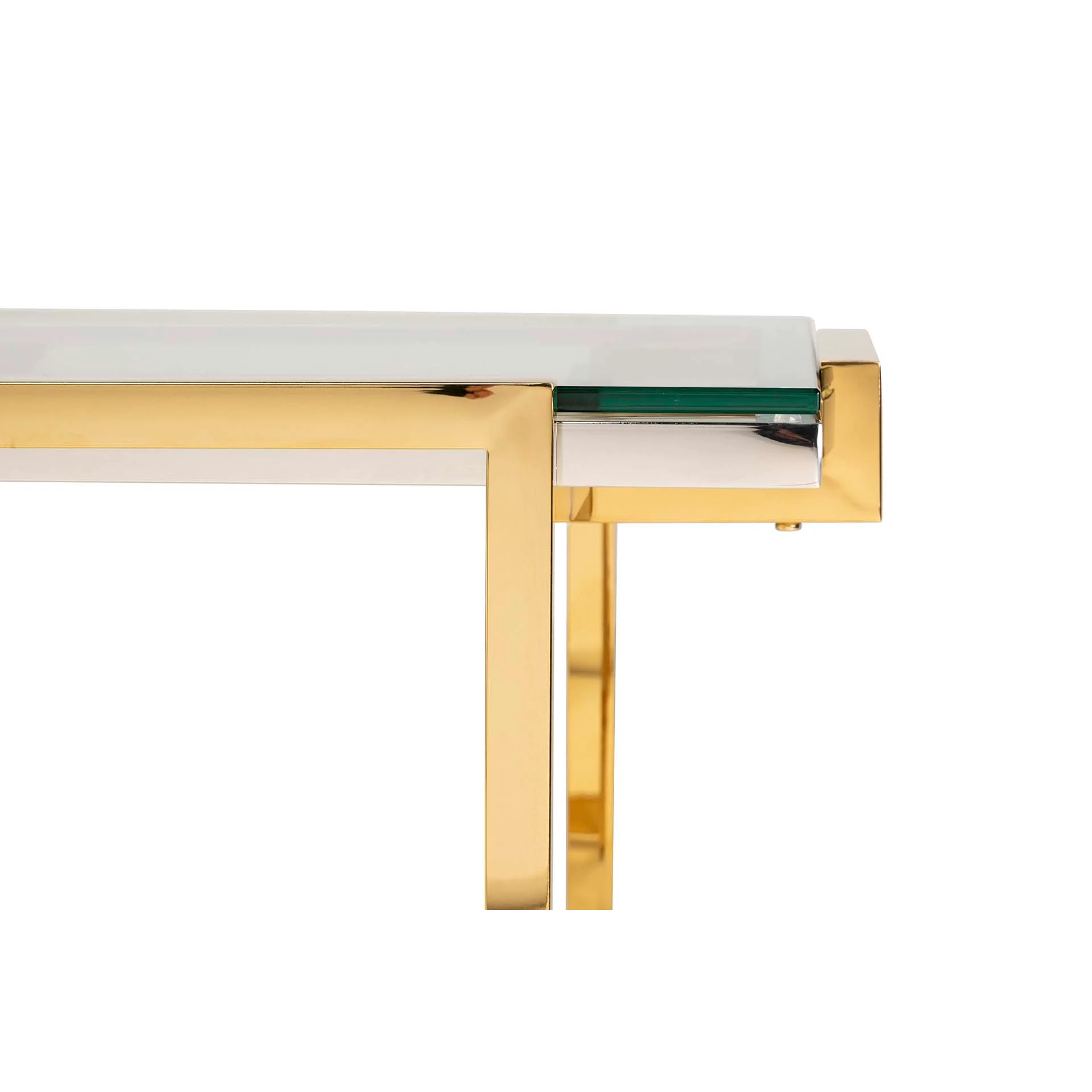 Mesa Centro Acero Inoxidable Cristal Novosibirsk 120x60x45 Cm