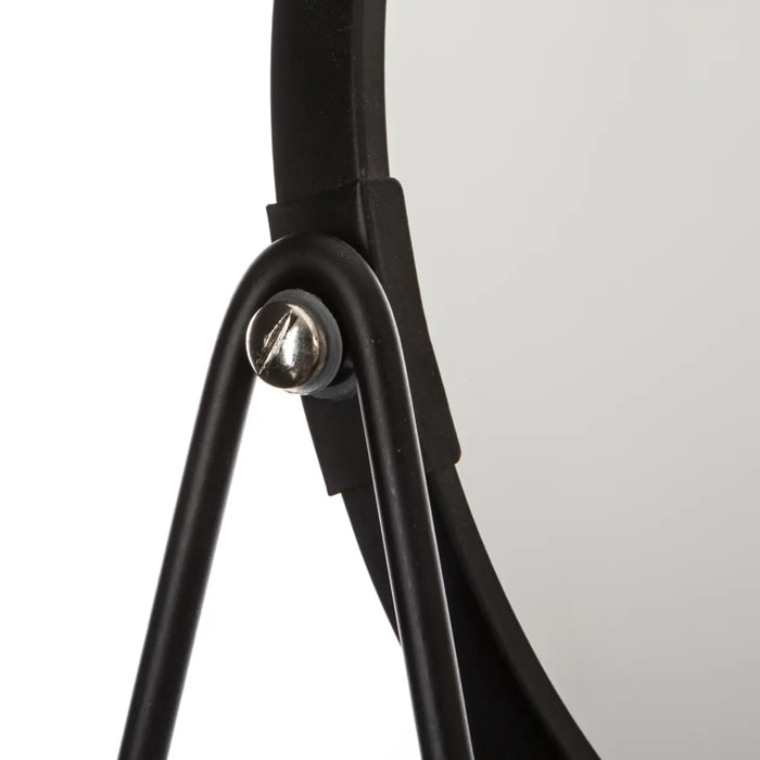 Miroir balançoire avec pieds D17cm noir