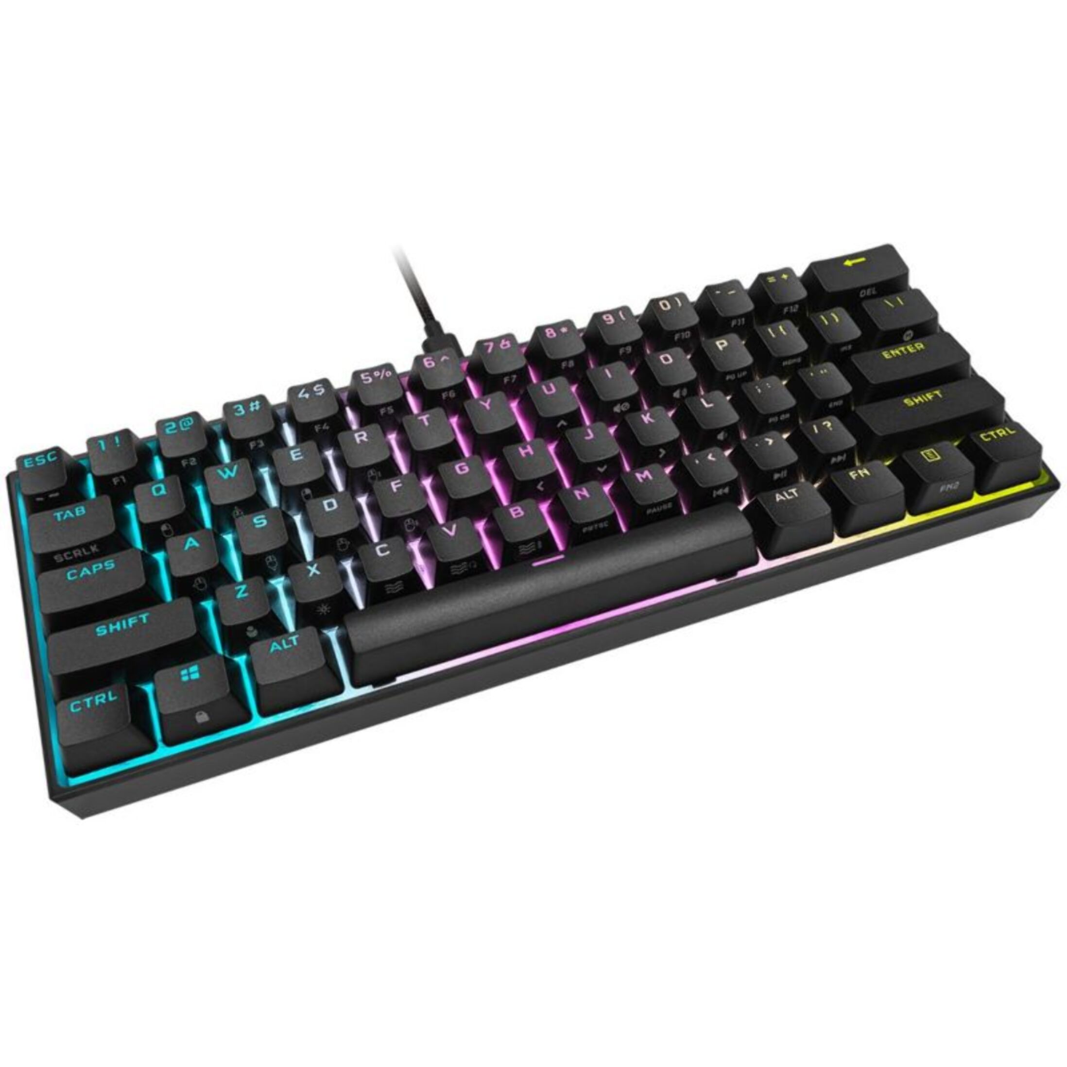 Clavier gamer CORSAIR K65 RGB MINI CHERRY MX Red Noir