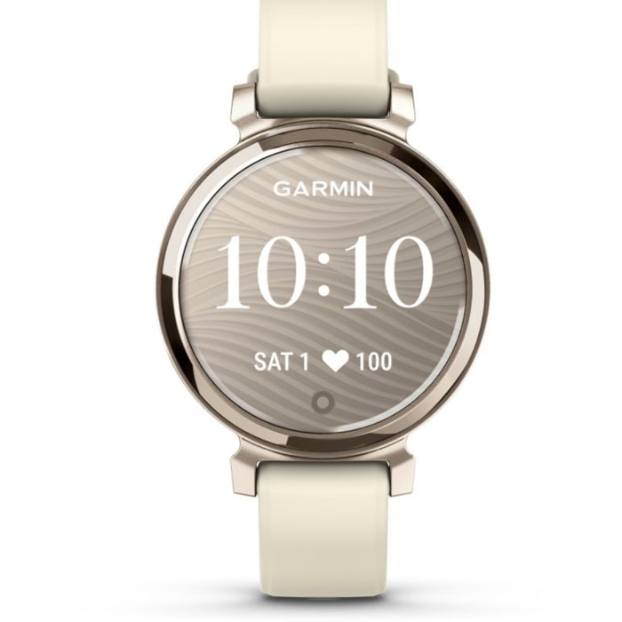 Tracker d'activité GARMIN Lily 2 Cream Gold bracelet blanc coco