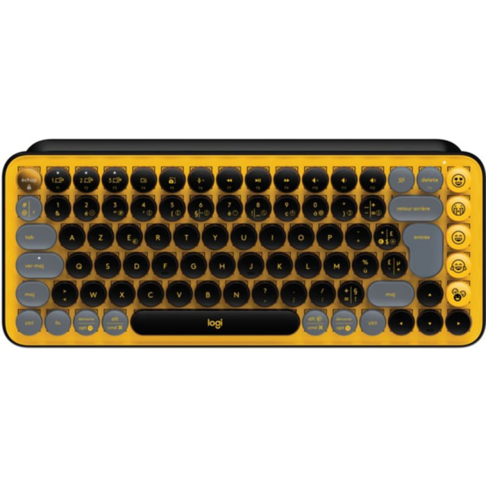 Clavier sans fil LOGITECH POP Keys Multidispositif-Blast jaune