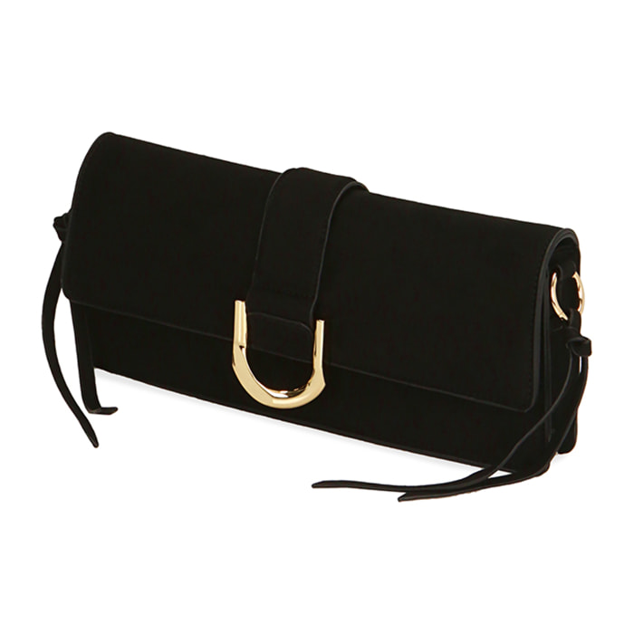 Bolso de microfibra negro