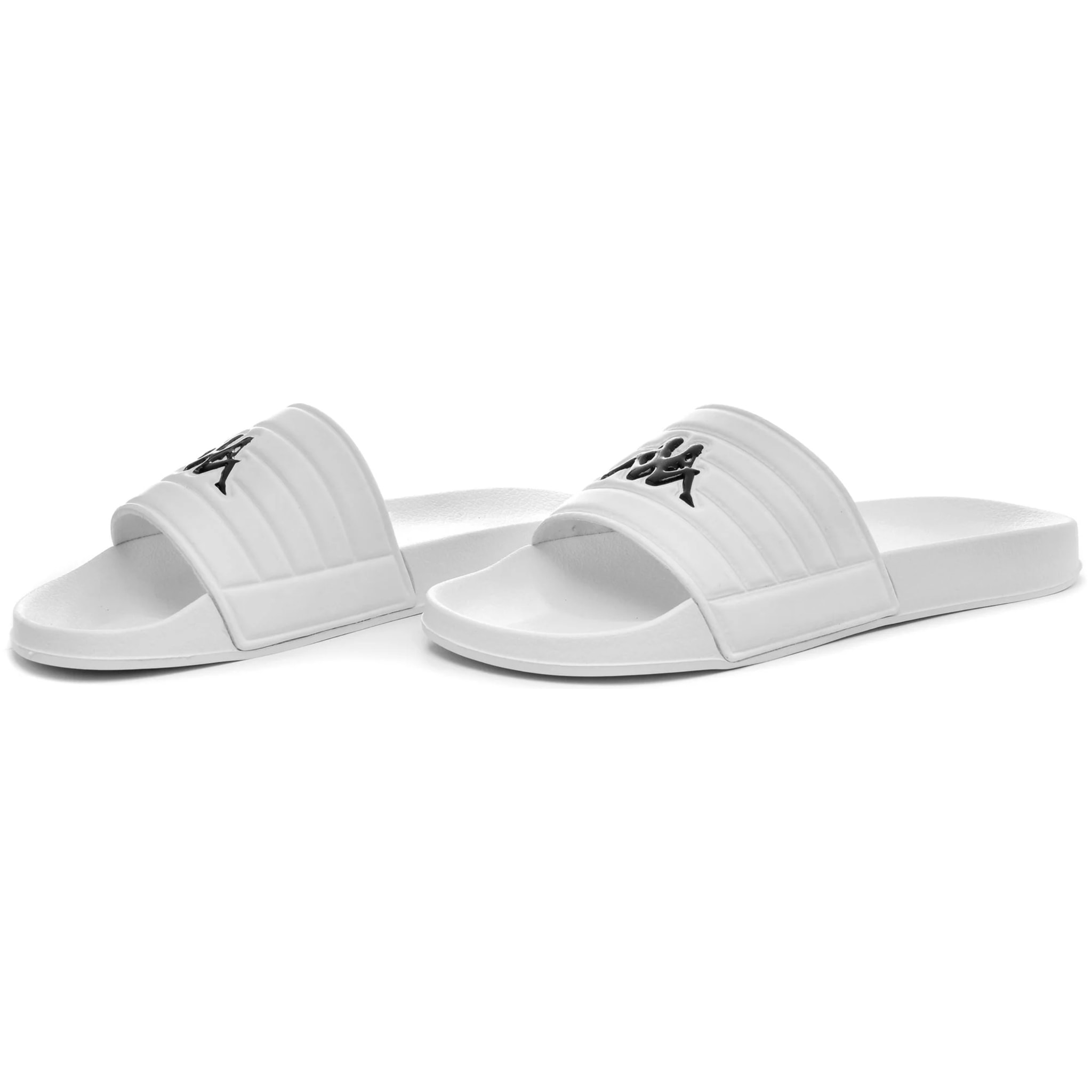 Kappa - Ciabatte Uomo Donna Bianco - Logo Sarty